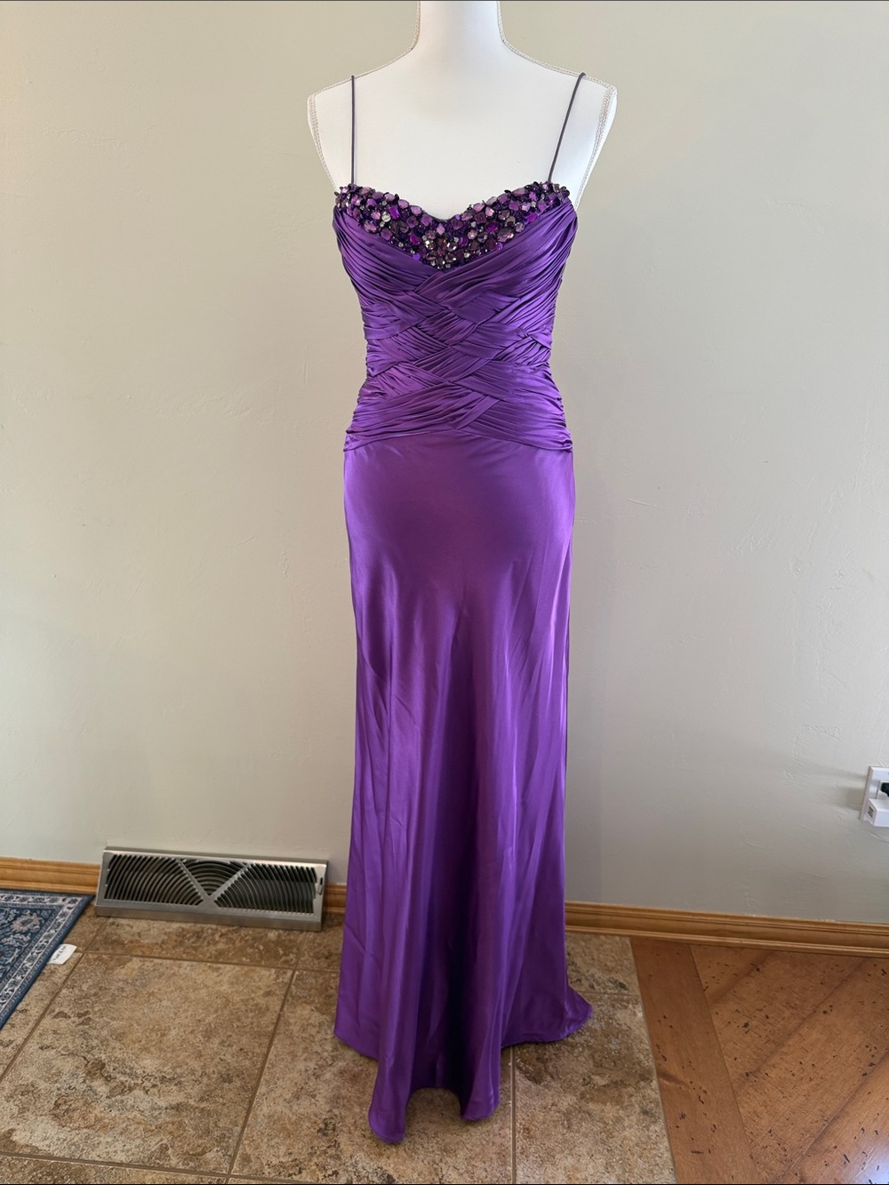 Cache Women's 2 Purple Evening Gown